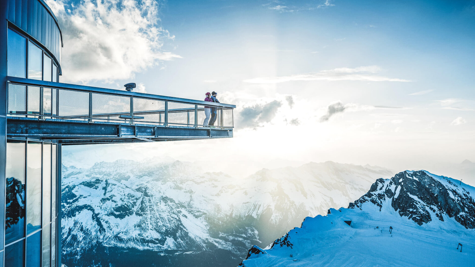 Aussichhtsplattform am Kitzsteinhorn Gletscher