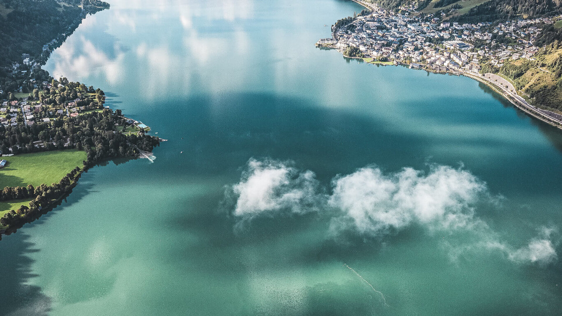 Der Zeller See von oben